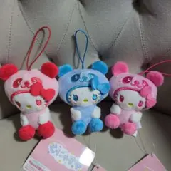 ハローキティ むにゃすや　マスコットセット