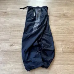 00s NIKE wide nylon track pants y2k ネイビー