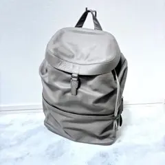 美品】FURLA バックパック グレージュ レザー リュック ユリッセ 