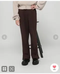 GLOBAL WORK☆フレアパンツ　茶　160cm