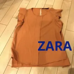 お値下げ！美品　ZARA 袖フリルブラウス　Ｌ
