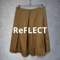 ReFLECT ミニ丈 スカート 日本製 L ブラウンのサムネイル