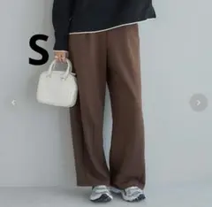 しまむら　mysa closet 田中里奈　コクーンパンツ　ブラウン S