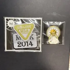 M!LK プレミル　PREMIUM MILK入会継続特典　スマホリング ワッペン