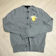 MARC JACOBS ワッペン付き カーディガン グレー XS