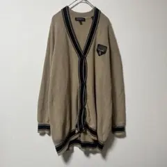 ARMANI EXCHANGE ニットカーディガン A|X ロゴ ベージュ S