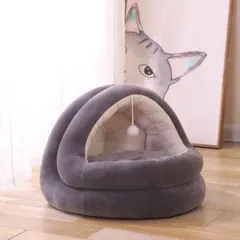 【購入前プロフ必読】猫ハウス ドーム型 ペットベッド ふわふわ 猫犬用 2サイズ