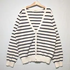 GU ボーダーカーディガン Lサイズ