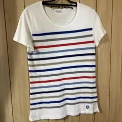 c*u様 ストライプデザイン コットンTシャツ　ORCIVAL