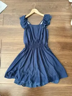 mysty woman ノースリーブ ワンピース ネイビー Mのサムネイル