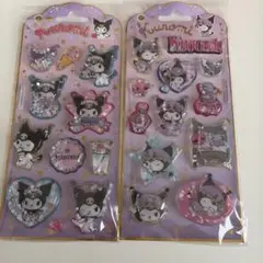 正版Kuromi♡水貼紙2張套裝