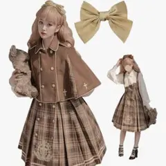 JIURUN ロリータ ワンピース 探偵 ブラウン M