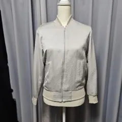 UNIQLO ソフトボマージャケット ブラック M サテン MA-1 ブルゾン