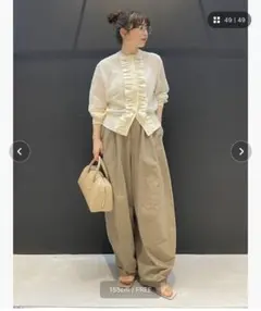 【正規品】Curensology コットンリネンドロストパンツ美品
