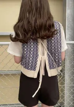 ベスト ジャガード