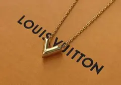 ✨極美品✨ louis vuitton ネックレス エセンシャルV【正規品】 正規品】LOUIS VUITTON ネックレス・エセンシャルV ゴールド