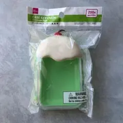 DAISO ケースキーホルダー アイスクリーム　フロート メロンソーダ　緑
