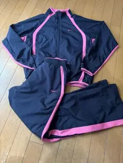 NIKE ネイビー×ピンク　ウインドブレーカーセットアップ　L