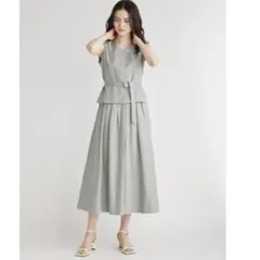 新品未着用 MilaOwen リネンブレンドベストスカート SETUP