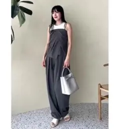 FRAY I.D アシメタックデザイン2wayビスチェ　グレー　サイズ0