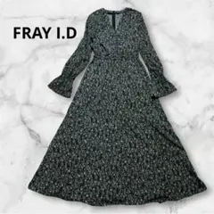 【FRAY I.D】フレイアイディ-小花柄デザインの総柄ロングワンピース　 F