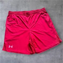 アンダーアーマー バスパン ショートパンツ メンズ レッド M y2k cboy