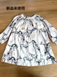 【美品】babyGap 長袖　ワンピース 110 5years レトロワンピ