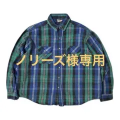90's USA製 FIVE BROTHER チェックネルシャツ 2XL