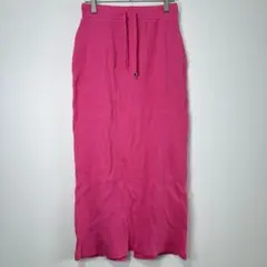 【CIAPANIC TYPY】ピンク ロングタイトスカート リブカジュアル/M