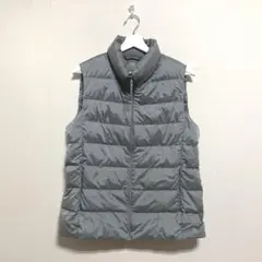 【UNIQLO】 ユニクロ (XL) 美品 ウルトラライトダウン ベスト グレー