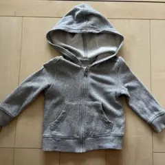 グレー フード付きトレーナー 80cm