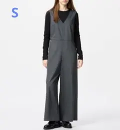UNIQLO ジャンプスーツ グレー S レディース