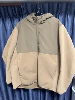 フリースジャケット XL ベージュ・カーキ
