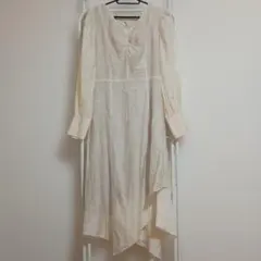 長袖パフスリーブワンピース ラグナムーン ベージュ