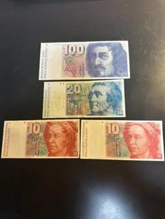 旧スイスフラン紙幣 140CHF - メルカリ