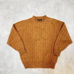 古着　ケーブルニットセーター