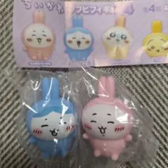 匿名配送　ちいかわ　ソフビフィギュア4　うさぎなちいかわ　うさぎなハチワレ