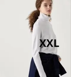 UNIQLO ヒートテック　フリースタートルネック　ライトグレー　XXLサイズ