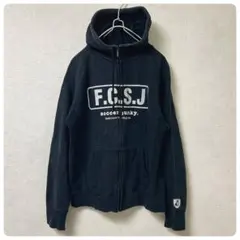soccer junky サッカージャンキー ジップパーカー ブラック 犬ロゴ