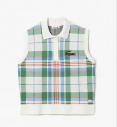 LACOSTE ノースリーブ ポロベスト チェック柄のサムネイル