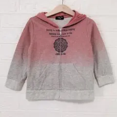 COMME CA ISM　グラデーション薄手スウェットパーカー　100