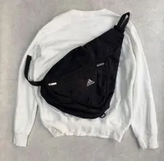 00s アディダス ワンショルダー ボディバッグ ブラックY2K