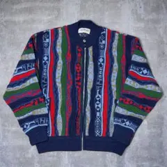 【希少】ユージーン　オーストラリア　3Dニットジャケット　ニット　80s 90s