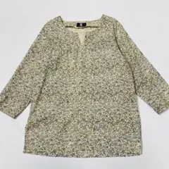 Pal'las Palace コットンリネン 小花柄 キーネックブラウスのサムネイル