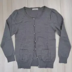 【any SiS】長袖カーディガン　グレー　半袖とのセット売り