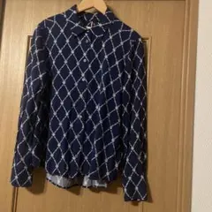 TOMMY HILFIGER ネイビー　th ロゴ 長袖シャツ