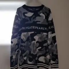 パーリーゲイツ ワッペン セーター カモフラ柄 グリーン - メルカリ