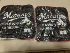 【新品未使用】千葉ロッテマリーンズ×ホークスコラボ ハンカチタオル