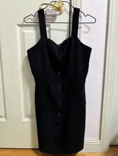 shein ブラック　キャミワンピース　秋冬　ミニワンピース