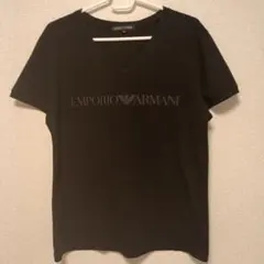 EMPORIO ARMANI EA7 Vネック Tシャツ ブラック 48